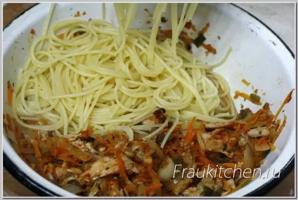 Макарони з куркою і овочами в ароматному соусі (овочами) Макарони з куркою і овочами в ароматному соусі