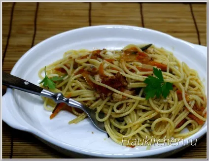 Макарони з куркою і овочами в ароматному соусі (макарони) Макарони з куркою і овочами в ароматному соусі