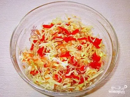 Маринована капуста з червоним перцем - покроковий рецепт з фото на (капуста) Маринована капуста з червоним перцем - покроковий рецепт з фото на