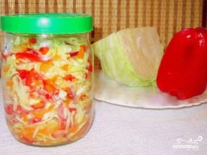Маринована капуста з червоним перцем - покроковий рецепт з фото на (капуста червоним перцем) Маринована капуста з червоним перцем - покроковий рецепт з фото на