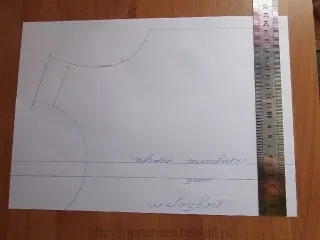 Майстер-клас шиємо дитячу кофточку, шкатулка (викрійці спинки пунктирною) Майстер-клас шиємо дитячу кофточку, шкатулка