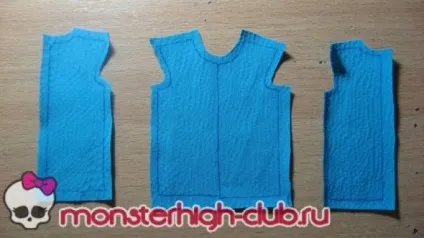 Робимо просту майку і джинси для ляльки мн, monster high club () Робимо просту майку і джинси для ляльки мн, monster high club