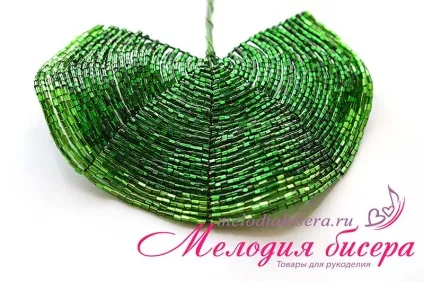 Майстер-клас - лотос з бісеру (робимо заготовку плетіння набираємо) Майстер-клас - лотос з бісеру