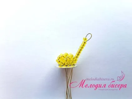 Майстер-клас - лотос з бісеру (робимо заготовку плетіння набираємо) Майстер-клас - лотос з бісеру