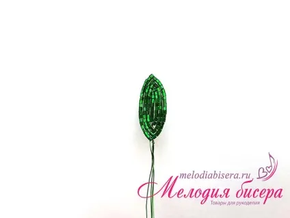 Майстер-клас - лотос з бісеру (робимо заготовку плетіння) Майстер-клас - лотос з бісеру