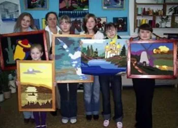 Методичний посібник з нетканого гобелену - живопис нитками