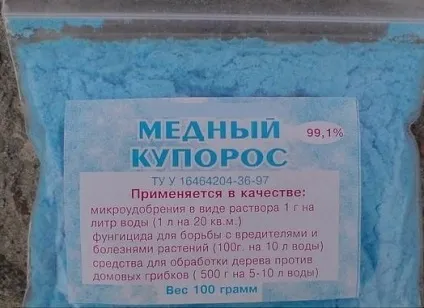 Мідний купорос від цвілі (грибка) на стінах застосування, обробка