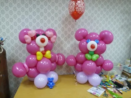 Ведмідь з link-o-loon - компанія чарівник (казань) (ведмедик з повітряних куль) Ведмідь з link-o-loon - компанія чарівник (казань)