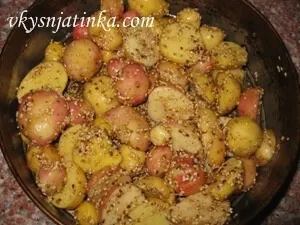 Молода картопля з кунжутом - рецепт з фото (молодий) Молода картопля з кунжутом - рецепт з фото