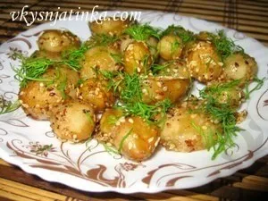 Молода картопля з кунжутом - рецепт з фото (кунжутом) Молода картопля з кунжутом - рецепт з фото
