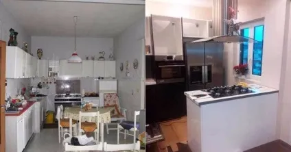Незвичайна переробка кухні своїми силами, розкіш і затишок