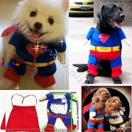 Незвичайний костюм супермена для улюбленого вихованця supper man s for dogs and cats (костюм) Незвичайний костюм супермена для улюбленого вихованця supper man s for dogs and cats