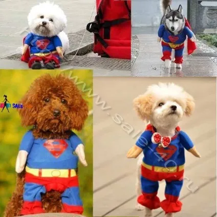 Незвичайний костюм супермена для улюбленого вихованця supper man s for dogs and cats (супермена) Незвичайний костюм супермена для улюбленого вихованця supper man s for dogs and cats