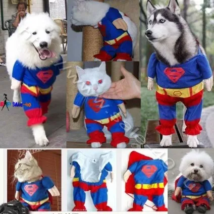 Незвичайний костюм супермена для улюбленого вихованця supper man s for dogs and cats (незвичайний) Незвичайний костюм супермена для улюбленого вихованця supper man s for dogs and cats