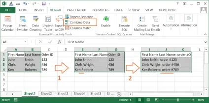 Об'єднати дані осередків excel, xltools - надбудови excel, потрібні щодня (дані) Об'єднати дані осередків excel, xltools - надбудови excel, потрібні щодня