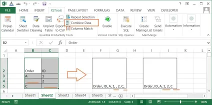 Об'єднати дані осередків excel, xltools - надбудови excel, потрібні щодня (осередків) Об'єднати дані осередків excel, xltools - надбудови excel, потрібні щодня