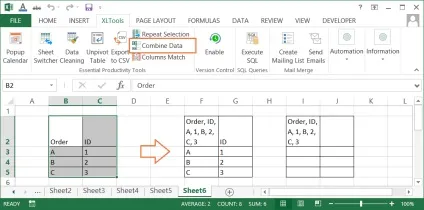 Об'єднати дані осередків excel, xltools - надбудови excel, потрібні щодня (об'єднати) Об'єднати дані осередків excel, xltools - надбудови excel, потрібні щодня