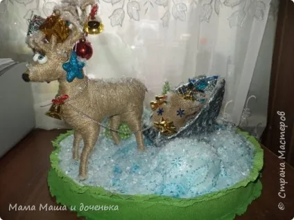 Новорічний олень мк (багато фото), країна майстрів (собою допомогою клею) Новорічний олень мк (багато фото), країна майстрів