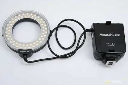 Огляд кільцевої світлодіодним фотоспалахи для макрозйомки aputure amaran ahl-n60 (фотоспалахи) Огляд кільцевої світлодіодним фотоспалахи для макрозйомки aputure amaran ahl-n60