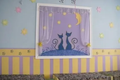 Оформлення спальні в дитячому саду своїми руками (стіни, ліжечка, штори) (своїми) Оформлення спальні в дитячому саду своїми руками (стіни, ліжечка, штори)