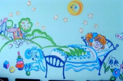 Оформлення спальні в дитячому саду своїми руками (стіни, ліжечка, штори) (сон в дитячому садку) Оформлення спальні в дитячому саду своїми руками (стіни, ліжечка, штори)
