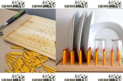 Оригінальна підставка для тарілок своїми руками (тарілок) Оригінальна підставка для тарілок своїми руками