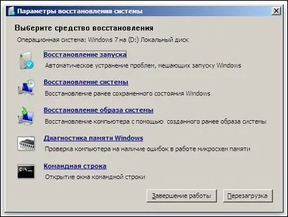 Відкат системи виндовс 7 - покрокова інструкція (Тут повинні вибрати) Відкат системи виндовс 7 - покрокова інструкція