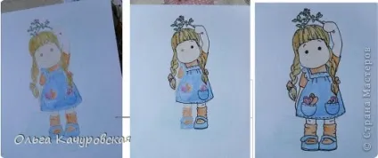 Листівки, розфарбовування отрісовок, країна майстрів (стрічки) Листівки, розфарбовування отрісовок, країна майстрів