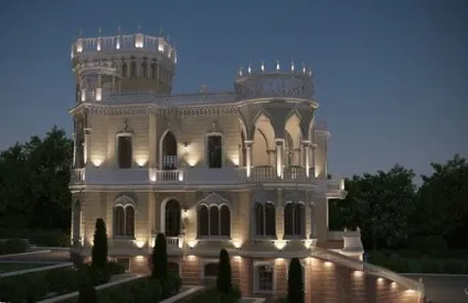Висвітлюємо фасад заміського будинку фото ідеї (підсвічування фасадної частини) Висвітлюємо фасад заміського будинку фото ідеї