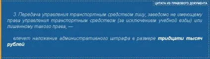 Передача керування автомобілем особі, у якого немає водійських прав (якого) Передача керування автомобілем особі, у якого немає водійських прав