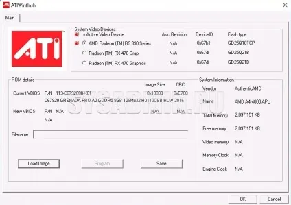 Перепрошивка bios на картах amd (windows) Перепрошивка bios на картах amd