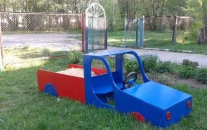 Пісочниця машина своїми руками