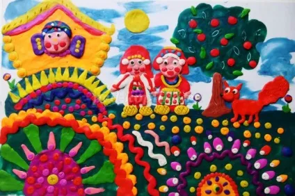 Пластілінографія дерева
