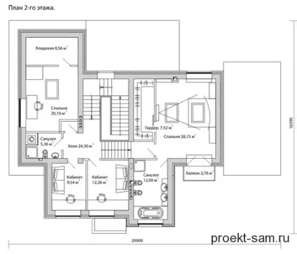 Планування двоповерхового будинку - плани і схеми котеджів 10x10, 8x10, 10x12 (будинку) Планування двоповерхового будинку - плани і схеми котеджів 10x10, 8x10, 10x12