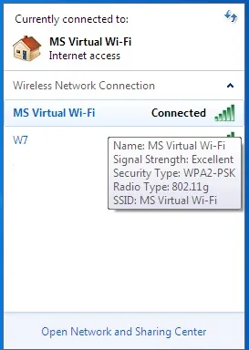 Віртуальний wifi в windows або точка доступу