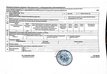 Витяг з державного кадастру нерухомості (виписка) Витяг з державного кадастру нерухомості