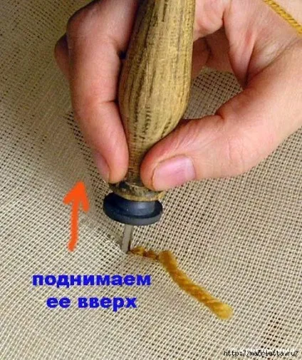 Вишивка килимовою технікою за допомогою спеціальної голки (допомогою) Вишивка килимовою технікою за допомогою спеціальної голки