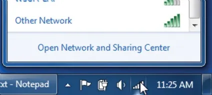 Підключення до бездротових мереж в windows 7