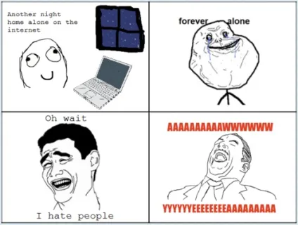 Пофигист, netlore rage, rage comic, іміджборди, ненависть, байдужість
