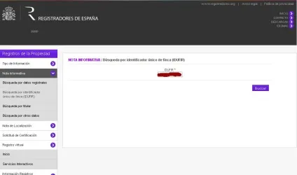 Покрокова інструкція оформлення замовлення для отримання nota simple, інформація про придбання (Сторінка NOTA INFORMATIVA) Покрокова інструкція оформлення замовлення для отримання nota simple, інформація про придбання