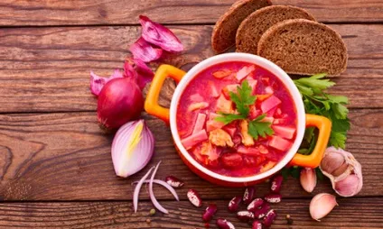 Пісний борщ - рецепти пісного борщу (рослинне масло сіль) Пісний борщ - рецепти пісного борщу