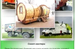 Похідна мобільна лазня своїми руками (відео) (мобільна лазня своїми руками) Похідна мобільна лазня своїми руками (відео)