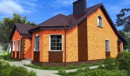 Одноповерхові будинки з червоної цегли фото (червоного) Одноповерхові будинки з червоної цегли фото