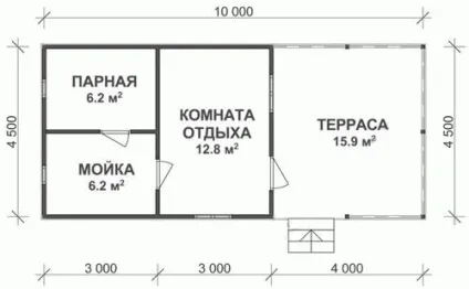 Проекти бань з бруса фото