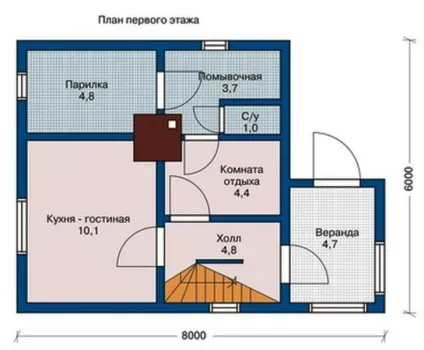Проекти бань з бруса планування, фото (бруса) Проекти бань з бруса планування, фото