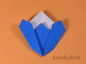 Простий квітка дзвіночок - орігамі для початківців, каракулі