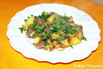 Рагу - печеня з баранини з картоплею і овочами (печеня) Рагу - печеня з баранини з картоплею і овочами