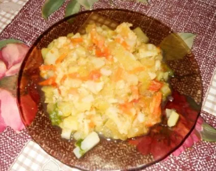 Рагу з цвітною капустою і картоплею кулінарний рецепт з фото