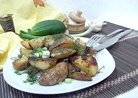 Рецепт смажену картоплю на салі (рецепт) Рецепт смажену картоплю на салі
