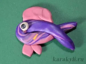 Рибки - ліплення з пластиліну, каракулі (пластиліну) Рибки - ліплення з пластиліну, каракулі